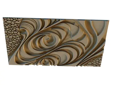 mural decor set wall panel 22 3D model