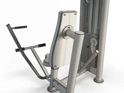 Gym Vertical Chest Press 3D model