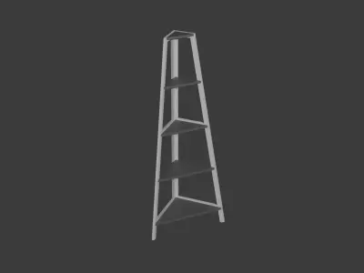 Basic Corner Plant Stand Free low-poly 3D model