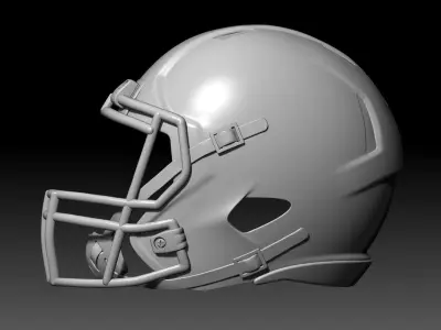 Half NFL Helmet wall decor Riddell speed 3D print model