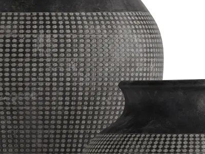 Frasier Handcrafted Ceramic Vase 3D model