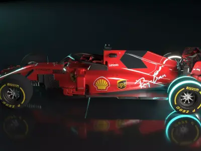 Formula 1 F1 Car - Ferrari SF90 3D model