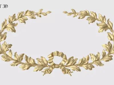 Oval Wreath 3D print model