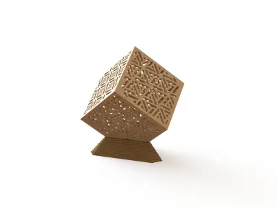 Shadow lights - Arabesque Wooden Box  3D model