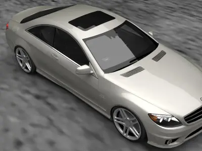 Mercedes cl65 Low-poly 3D model
