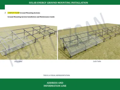 SOLAR ENERGY GROUND MOUNTED INSTALLATION-CATALOG-2 3D model
