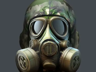 Helmet 3d model military combat Military Low-poly Low-poly 3D model 76