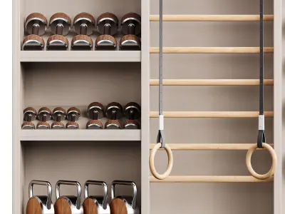 Gym equipment 03 3D model