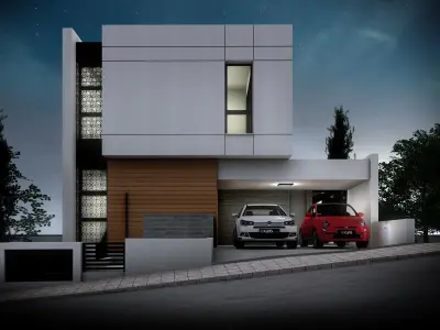 LEO17 modern villa in cyprus 3D model