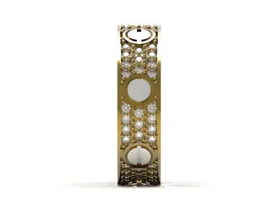 Luxury eternity cad jewelry ring model rr0069 3D print model