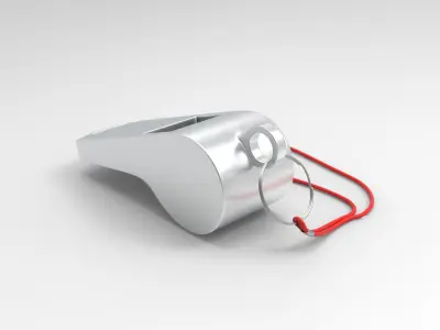 Whistle Low-poly 3D model