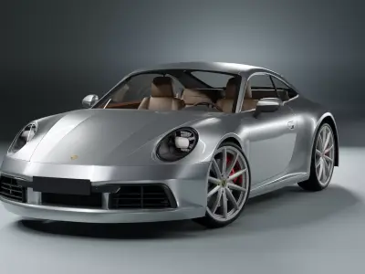 Porshe 911 carrera s coupe 2019 MODEL Low-poly 3D model