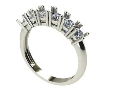 LIST  ENGAGEMENT RING BAND 3D print model