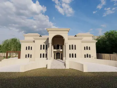 House King-villa-modern house 3D model