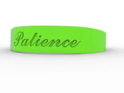 Patience Ring Female Green 3D print model