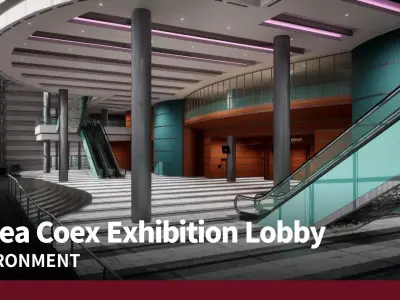 Korea Coex Exhibition Lobby 3D model
