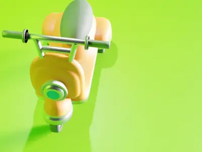 motorcycle Low-poly 3D model buy