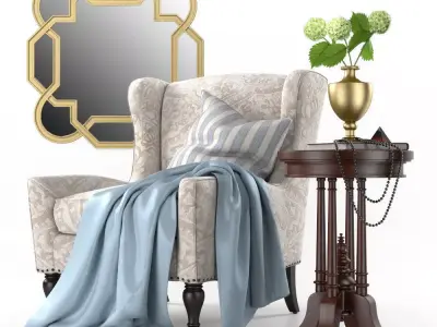 Decorative Palliton set 3D model