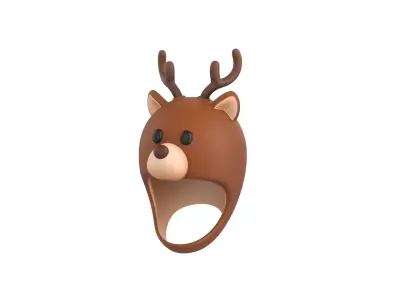 Prop063 Deer Hat 3D model