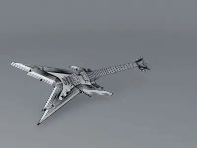 Dean Razorback guitar Free 3D model