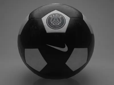 Nike Soccer Ball Special Edition Paris Saint-Germain FC Free low-poly 3D model