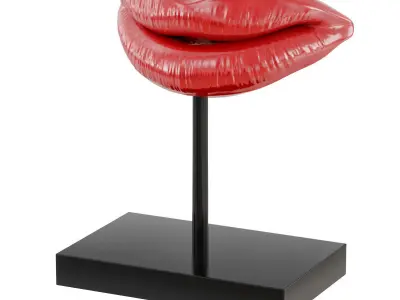 Figurine red lips 02 3D model