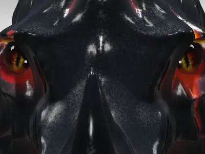 cabezas de dragon  Low-poly 3D model