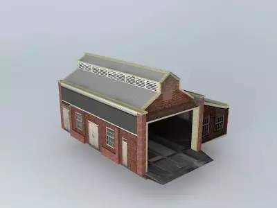 Eco Rail Track Engine Shed Dummy Old Steam Days Free 3D model