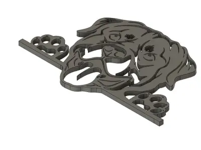 Rottweiler 2D Wall Decoration 3D print model
