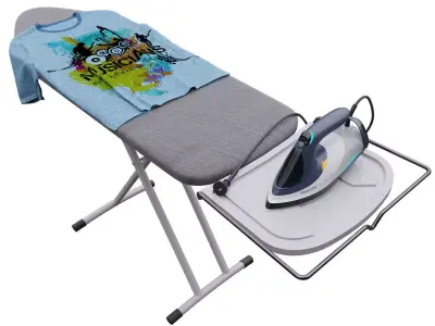 iron and ironing board 3D model