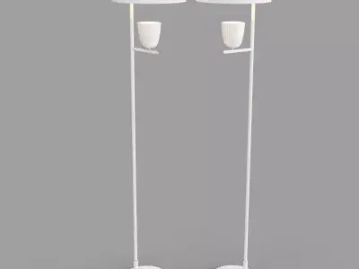 Lighty Floorlight Golden and Silver 3D model