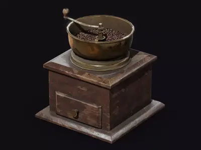 Coffee Grinder Free low-poly 3D model