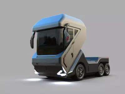 Electric Engine Truck 3D model