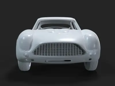 Aston Martin DB4 GT Zagato 1970 3D print model