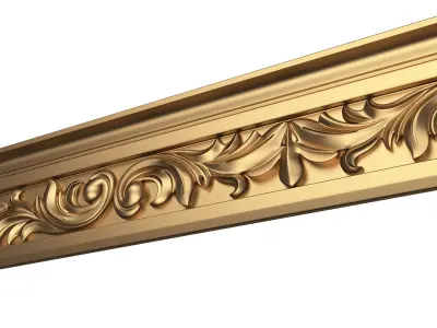Cornice Decoration Molding 07 Low-poly 3D model