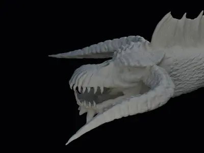 Dragon Head Art 3D print model