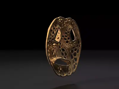 Pumpkin mask halloween 3D print model purchase