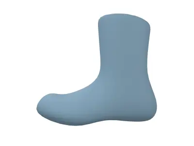 Sock Icon v2 003 Low-poly 3D model