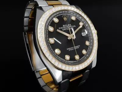ROLEX Datejust 36 Black Diamond Oyster 3D model