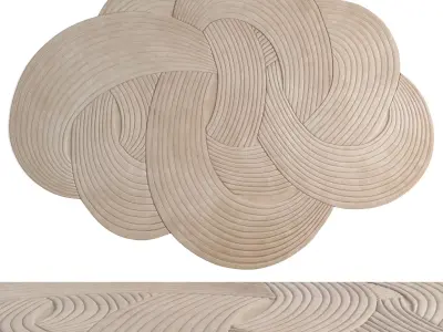 Rochebobois Nuvola Rug 3D model