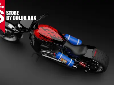 BEST HEAVY MOTOR BIKE 3D model