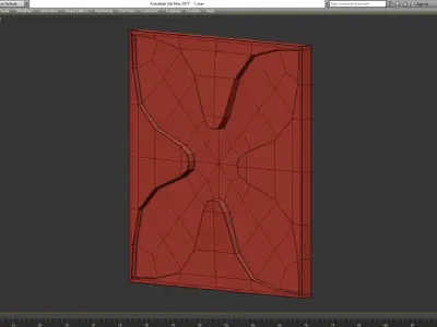 3d wall panel decoration low poly 3d model Low-poly 3D model