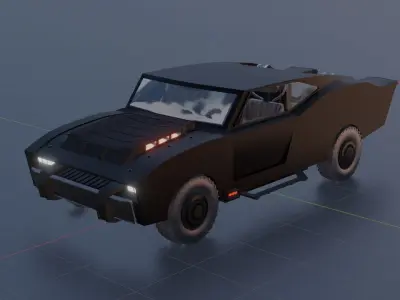 Batmobile - The Batman 2022 3D model
