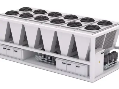 Air Conditioning Unit v2 3D model