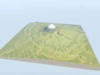 Fuji Mountain 2k Free 3D model