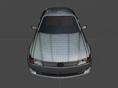 Mercedes  w126 coupe 3D model