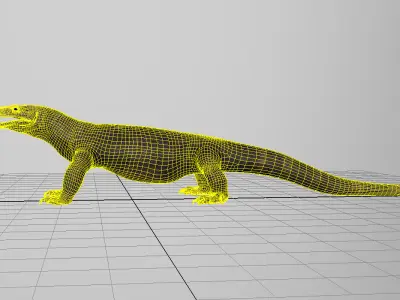 dragon komodo 3d model 3D model