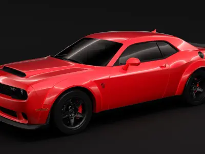 Dodge Challenger SRT Demon 2018 3D model