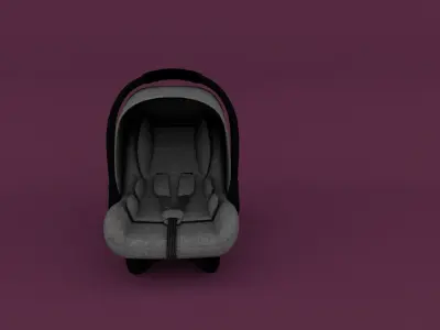baby car seat Low-poly 3D model