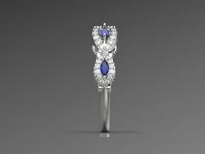 bride wedding ring jr00040 3D print model